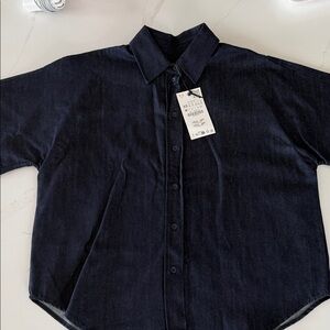 ZARA Navy Blue Denim Shirt